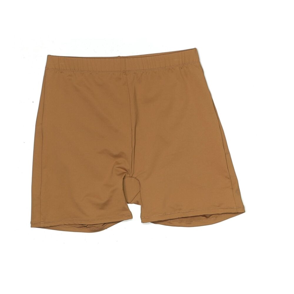 SKIMS Tan Brown Sculpting Shapewear Shorts Size M High Rise Stretch Seamless
